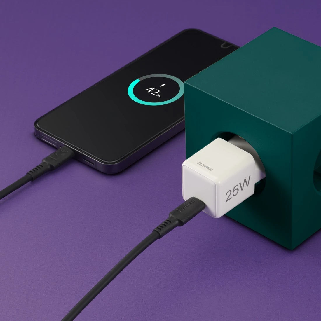 Hama 00201981 cargador de dispositivo móvil Auriculares, Batería portátil, Smartphone, Tableta Blanco Corriente alterna Carga rápida Interior (9)
