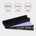 Axagon CLR-M2L10 sistema de refrigeración para ordenador M.2 NVMe SSD, Unidad de estado sólido Disipador térmico/Radiador Negro 1 pieza(s) (2)
