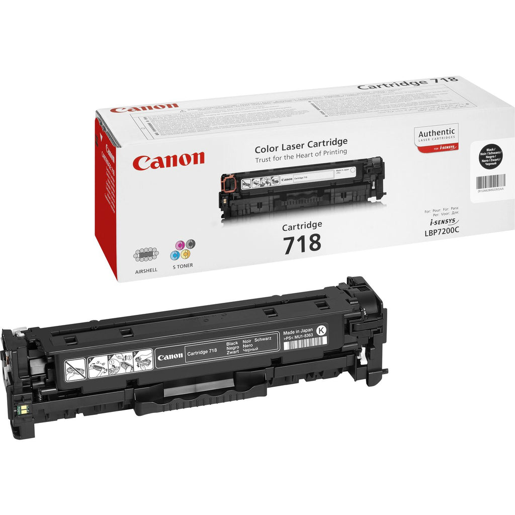 Canon CRG-718 Bk cartucho de tóner 1 pieza(s) Original Negro (2)