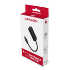 Axagon HUE-M1C hub de interfaz USB 3.2 Gen 1 (3.1 Gen 1) Type-C 5000 Mbit/s Negro (6)