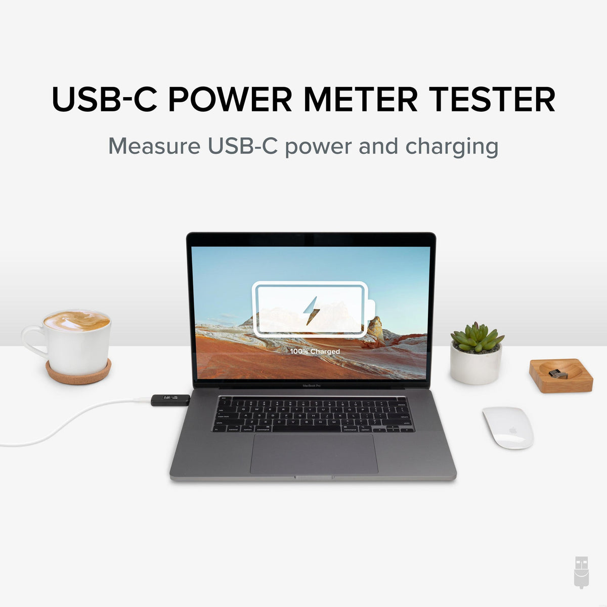 Plugable Technologies USBC-VAMETER comprobador de suministro de energía Negro (2)