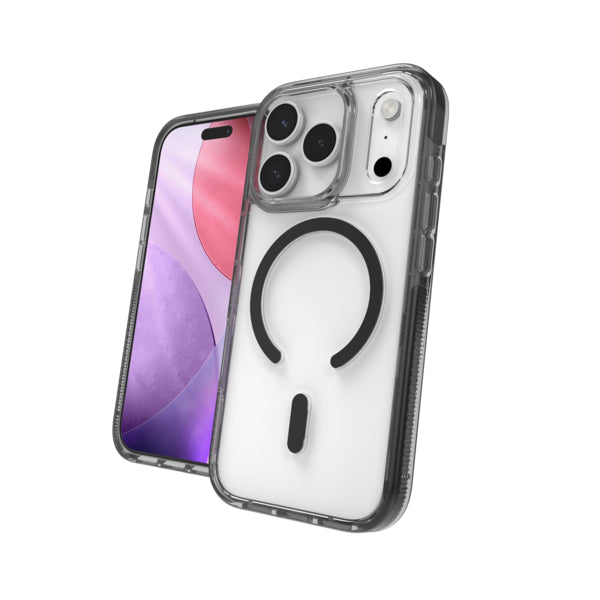 ZAGG Santa Cruz Snap C Design funda para teléfono móvil 17,5 cm (6.9") Transparente, Negro