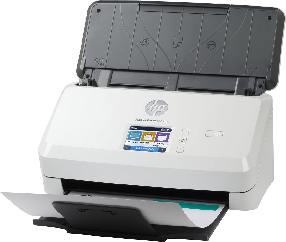 HP Scanjet Pro N4000 snw1 Sheet-feed Scanner Escáner alimentado con hojas 600 x 600 DPI A4 Negro, Blanco (3)