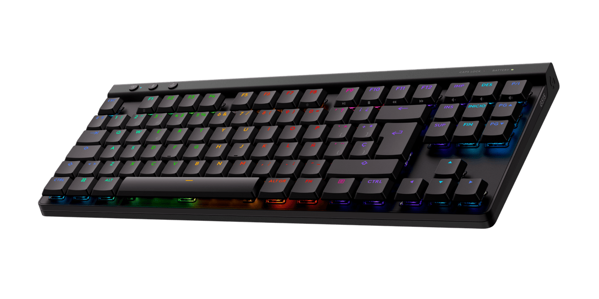 Logitech 920-012559 - Teclado, LIGHTSPEED, TKL, retroiluminación, inalámbrico