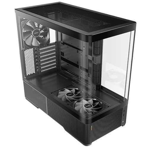 Antec C6 Curve Air caja torre media Negro, Transparente
