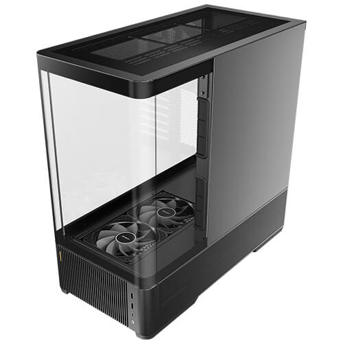 Antec C6 Curve Air caja torre media Negro, Transparente