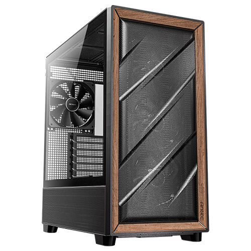 Antec 0-761345-10133-2 caja de ordenador torre media Negro, Madera