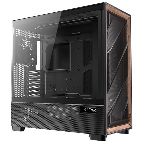 Antec FLUX PRO EUV caja torre completa Negro, Madera