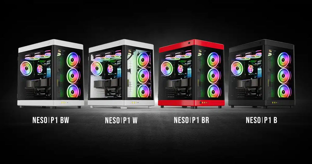 NESO P1 PRO caja torre completa de doble cámara negra