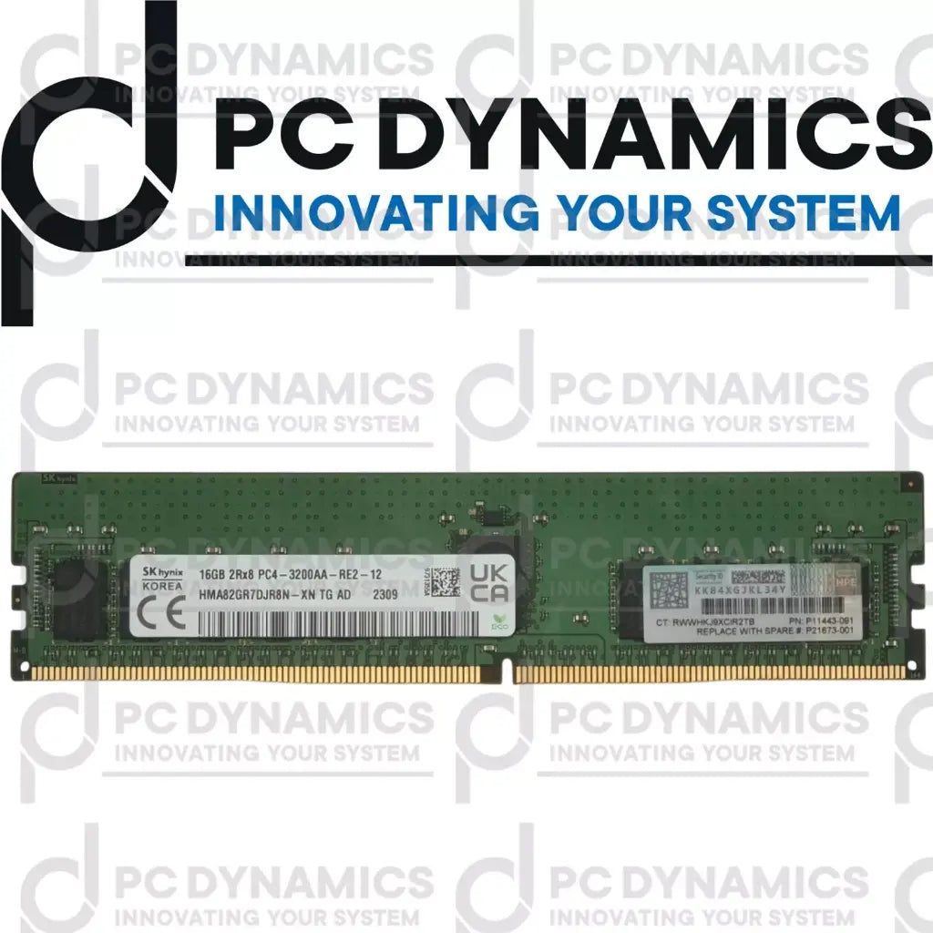 HP 16GB (1x16GB) Dual Rank P11443-091-RFB – Reacondicionado