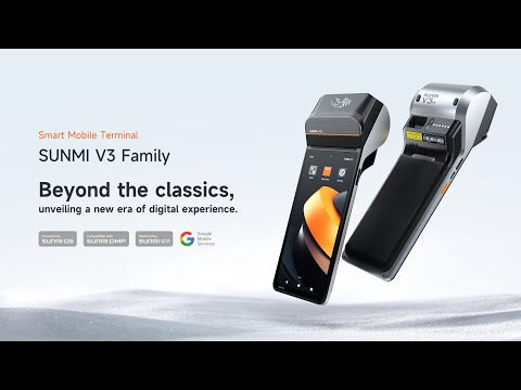 SUNMI V3H, Android GMS EDLA, GPS, USB-C, BT (BLE, 5.0), Wi-Fi, eSIM, 4G, NFC (3)