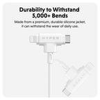 Targus HJ4010WHGL - Cable Lightning, USB-C macho a Lightning, USB-C macho