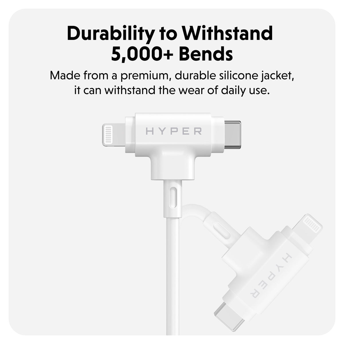Targus HJ4010WHGL - Cable Lightning, USB-C macho a Lightning, USB-C macho