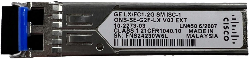 Cisco Ent Net ONS-SE-G2F-LX= - Módulo de transceptor SFP (mini-GBIC), GigE (3)