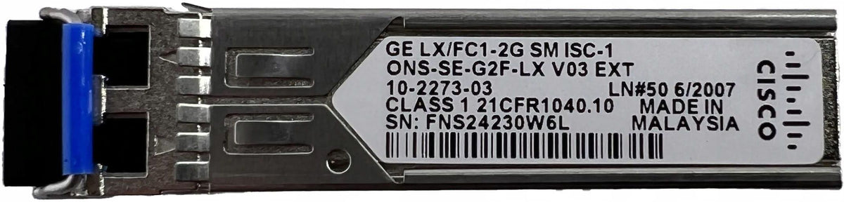 Cisco Ent Net ONS-SE-G2F-LX= - Módulo de transceptor SFP (mini-GBIC), GigE (3)