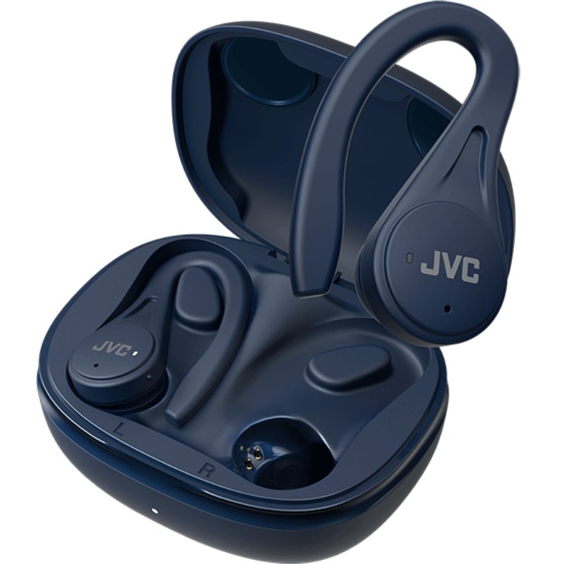 JVC HA-EC25T Auriculares True Wireless Stereo (TWS) gancho de oreja Deportes Bluetooth Azul