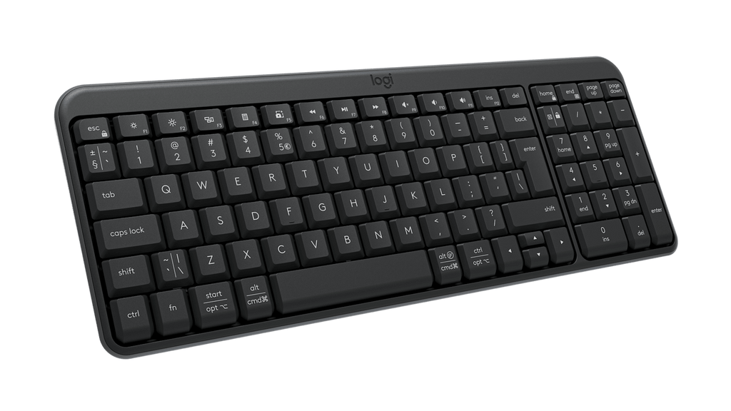 Logitech K250 teclado RF Wireless + Bluetooth Internacional de EE.UU. Grafito