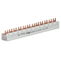 Hager Phasenschiene 3+N-polig KDN451D Gabelanschluss 16qmm 80A 12 Module