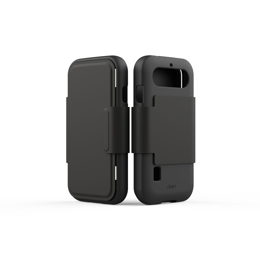 Doro 8879 Funda para móvil 10,2cm tipo cartera Gris oscuro