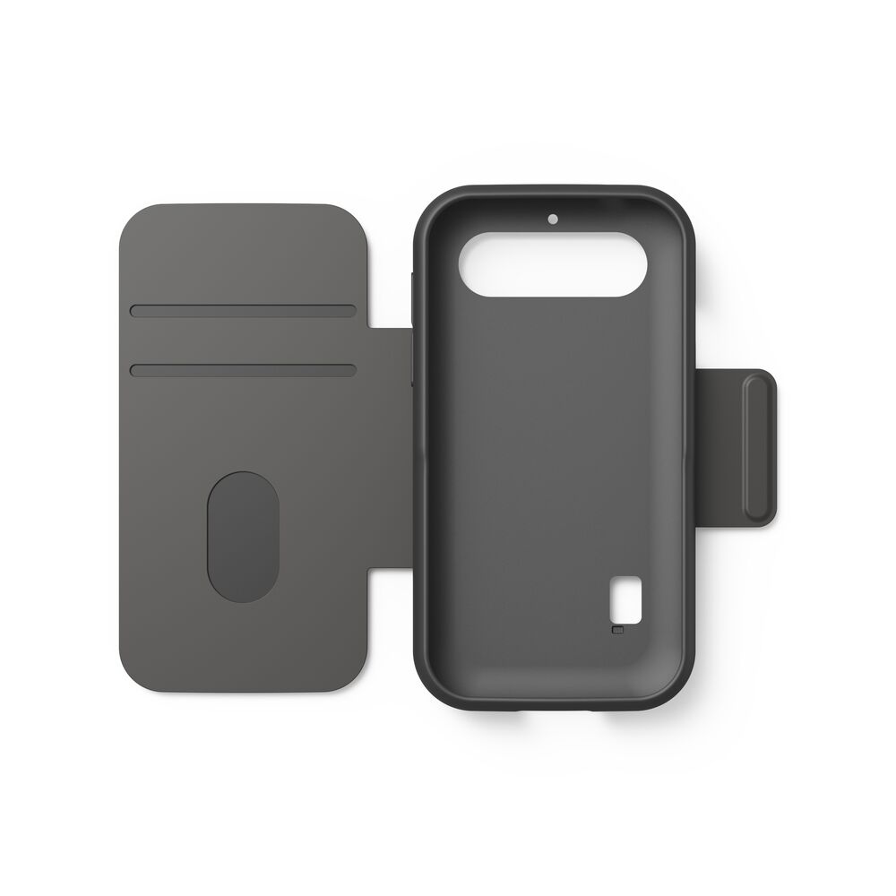 Doro 8879 Funda para móvil 10,2cm tipo cartera Gris oscuro