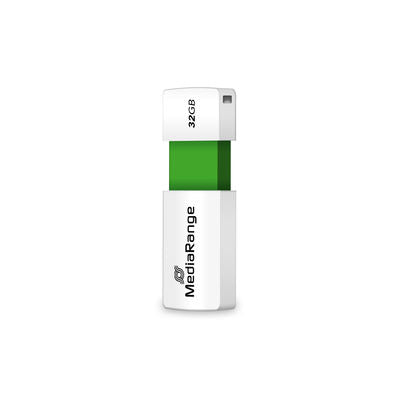 MediaRange MR973 USB flash drive 32 GB USB Type-A 2.0 Green, blanco
