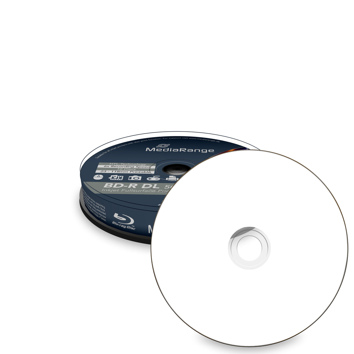MediaRange MR509 blank Blu-Ray disc BD-R 50 GB 10 pc