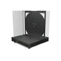 MediaRange BOX31-2 optical disc funda Jewel funda 2 discs negro, Transparent