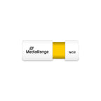 MediaRange MR972 USB flash drive 16 GB USB Type-A 2.0 blanco, Yellow