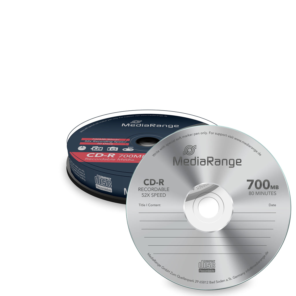 MediaRange MR214 blank CD CD-R 700 MB 52x 10 pc