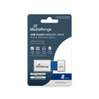 MediaRange MR971 USB flash drive 8 GB USB Type-A 2.0 Blue, White