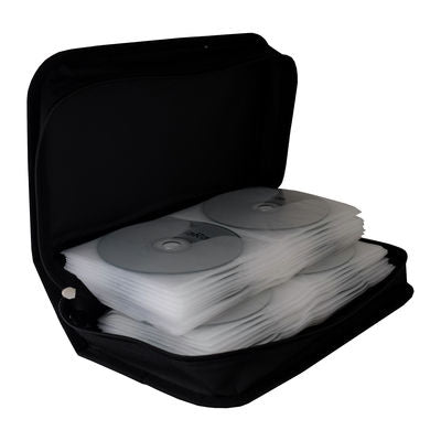 MediaRange BOX55 optical disc funda Wallet funda 96 discs negro