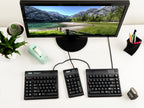 Kinesis Freestyle2 teclado numérico de membrana táctil silencioso y de baja