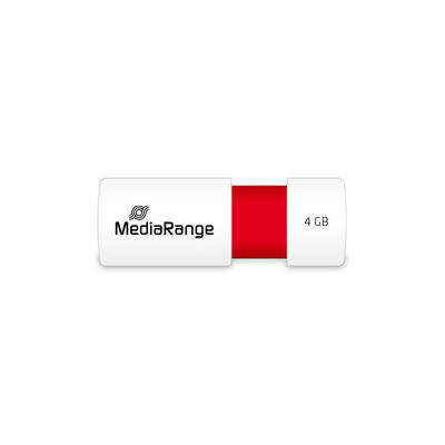 MediaRange MR970 USB flash drive 4 GB USB Type-A 2.0 Red, White