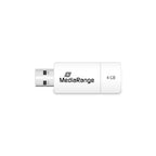 MediaRange MR970 USB flash drive 4 GB USB Type-A 2.0 Red, White