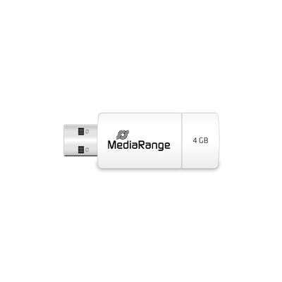 MediaRange MR970 USB flash drive 4 GB USB Type-A 2.0 Red, White