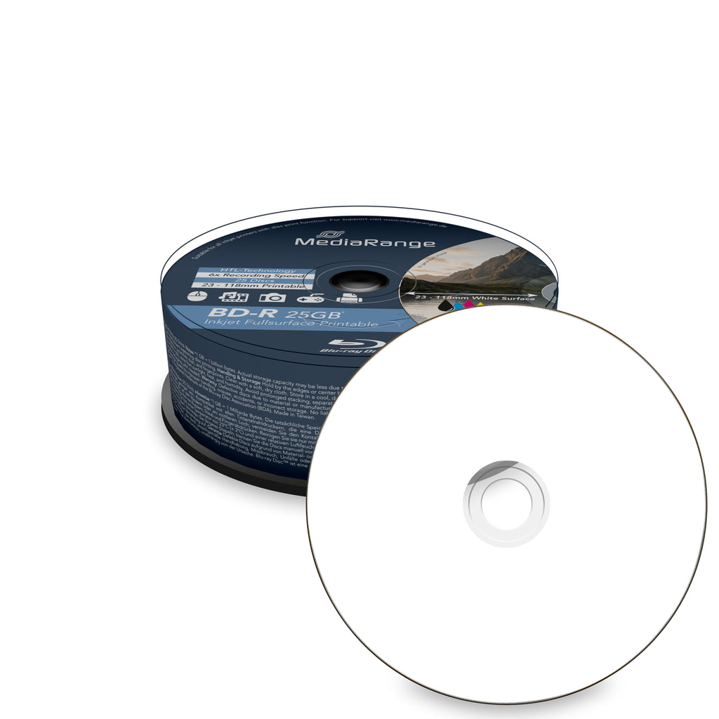 MediaRange MR515 blank Blu-Ray disc BD-R 25 GB 25 pc