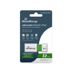 MediaRange MR973 USB flash drive 32 GB USB Type-A 2.0 Green, blanco