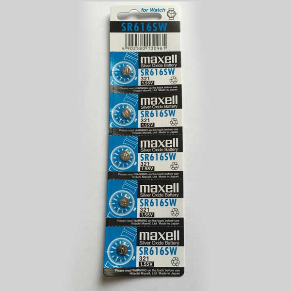 Maxell Pila doméstica de un solo uso SR616SW (2)