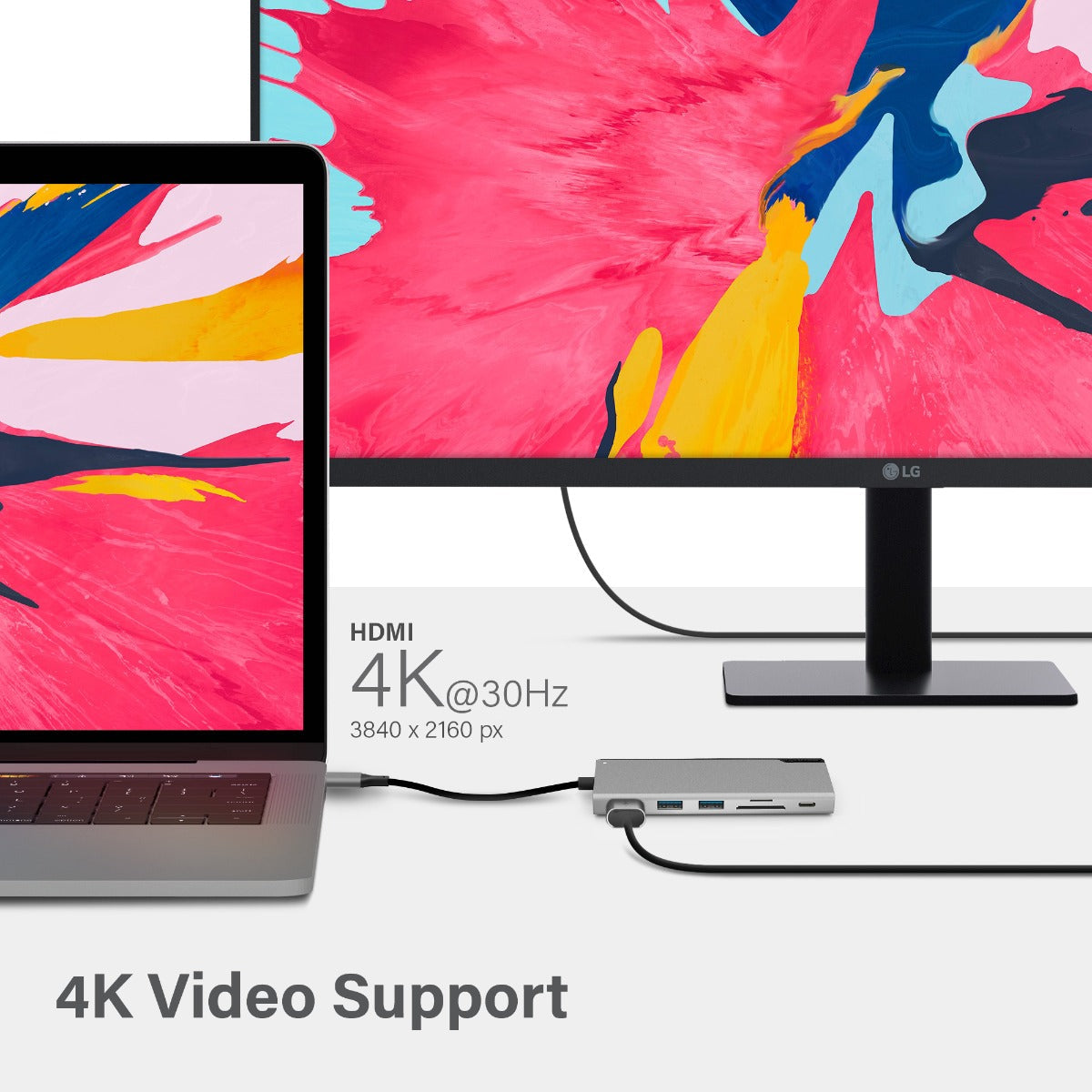 ALOGIC Ultra base USB-C UNI - 2 x USB-A; 1 x USB-C; 1 x ranura SD; 1x ranura