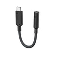 ALOGIC ELPC35A-BK cable para teléfono móvil Negro 0.1 m USB-C 3.5 mm