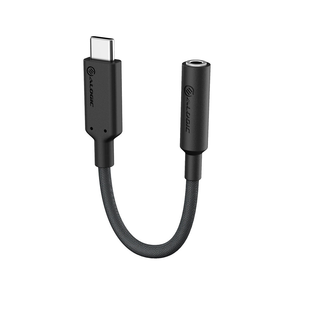 ALOGIC ELPC35A-BK cable para teléfono móvil Negro 0.1 m USB-C 3.5 mm