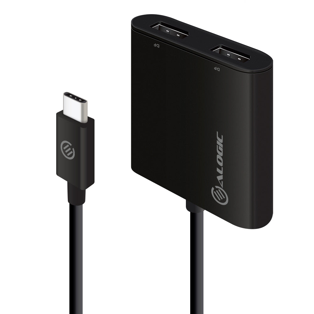 ALOGIC adaptador USB-C a doble DisplayPort 2.0 - 4K-30Hz