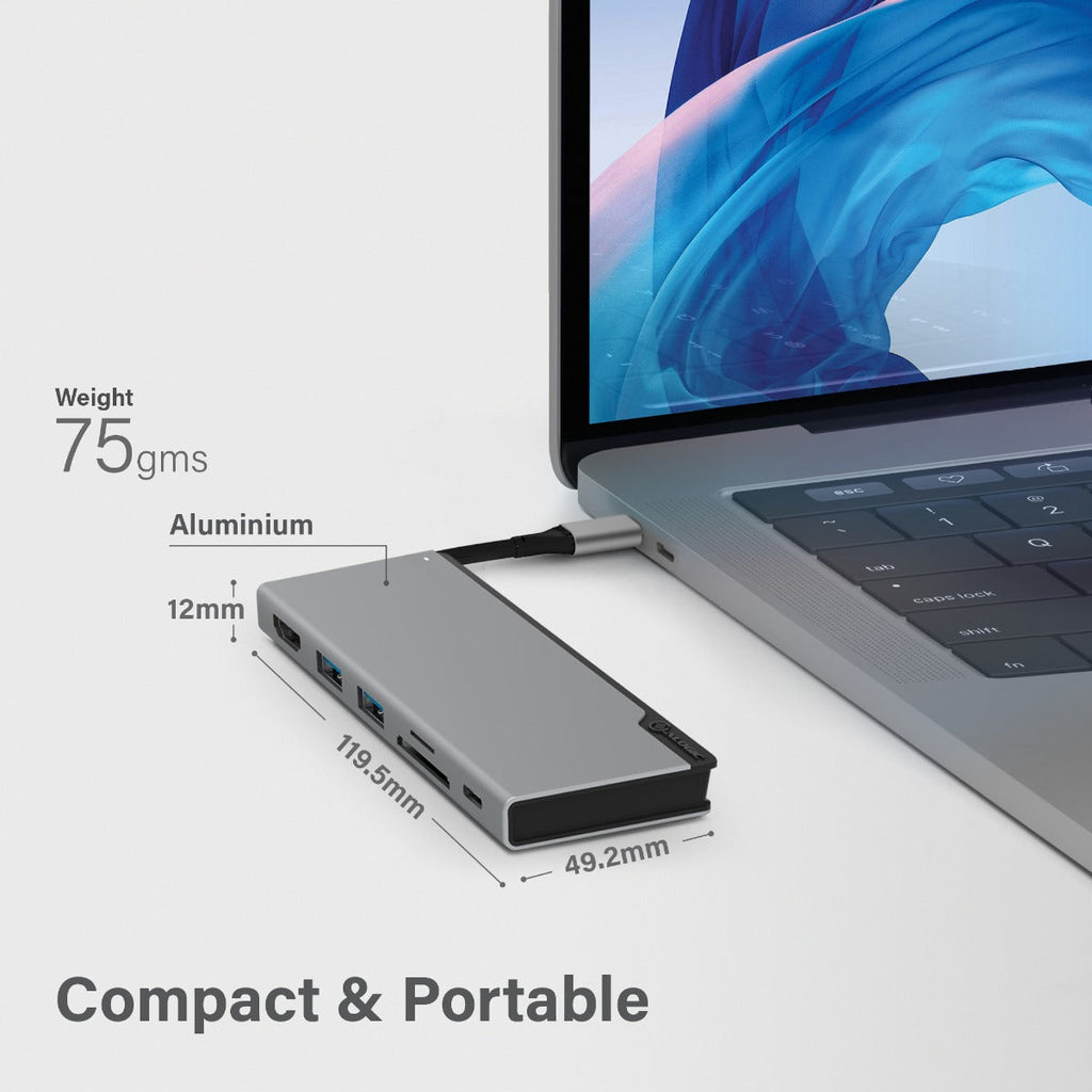 ALOGIC Ultra base USB-C UNI - 2 x USB-A; 1 x USB-C; 1 x ranura SD; 1x ranura