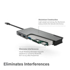 ALOGIC Ultra base USB-C UNI - 2 x USB-A; 1 x USB-C; 1 x ranura SD; 1x ranura