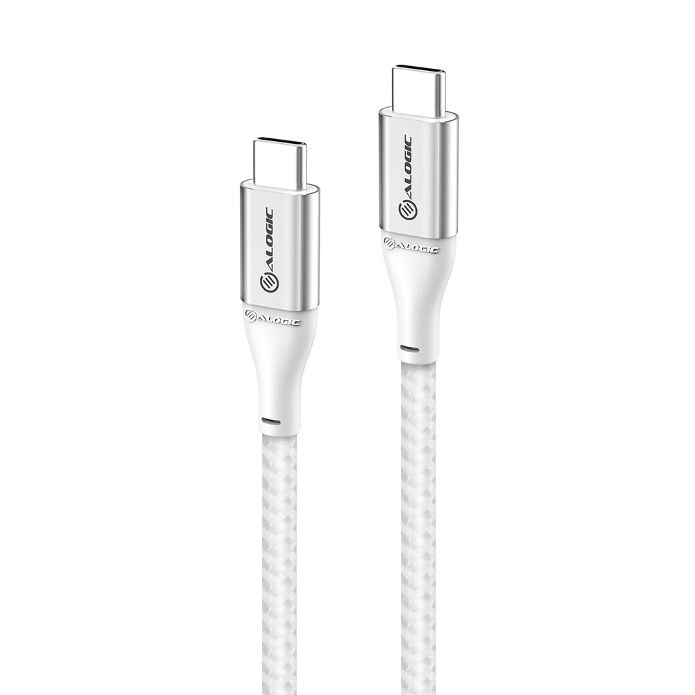 ALOGIC Super Ultra cable USB 2.0 USB-C a USB-C - 5A/480Mbps - Plata - 1.5m