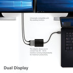 ALOGIC adaptador USB-C a doble DisplayPort 2.0 - 4K-30Hz