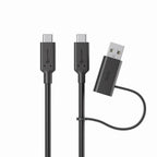 ALOGIC serie Elements cable USB-C a USB-C con adaptador USB-A - 1.2m