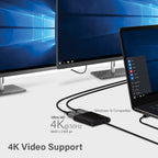 ALOGIC adaptador USB-C a doble DisplayPort 2.0 - 4K-30Hz