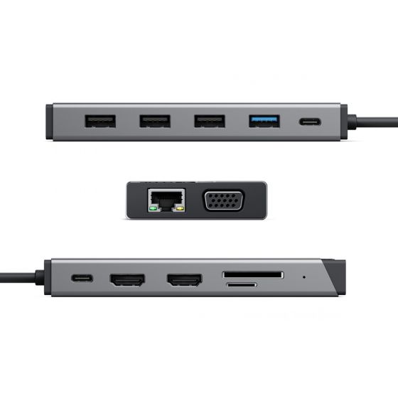 ALOGIC DUCDDV3V2 base de conexión/replicador de puertos para portátil con cable