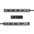 ALOGIC DUCDDV3V2 base de conexión/replicador de puertos para portátil con cable